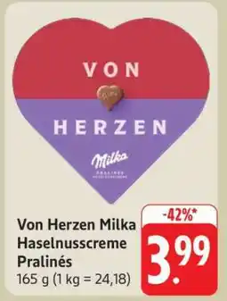 Edeka Von Herzen Milka Haselnusscreme Pralinés Angebot