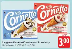 Edeka Langnese Cornetto Classico oder Strawberry Angebot