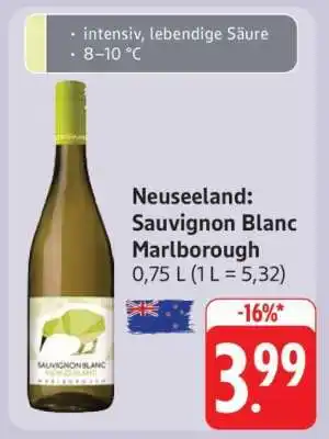 Edeka Neuseeland: Sauvignon Blanc Marlborough Angebot