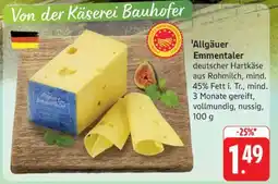 Edeka Allgäuer Emmentaler Angebot