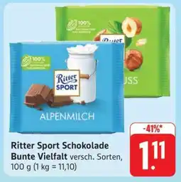 Edeka Ritter Sport Schokolade Bunte Vielfalt Angebot
