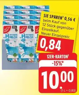 Edeka Fettarme Milch 1,5% Angebot