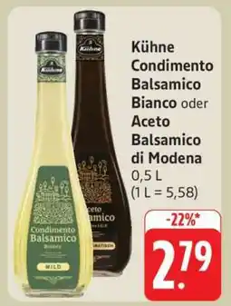 Edeka Kühne Condimento Balsamico Bianco oder Aceto Balsamico di Modena Angebot