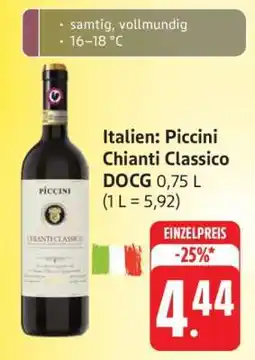 Edeka Italien: Piccini Chianti Classico DOCG Angebot