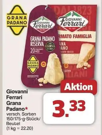 Famila Nord Ost GIOVANNI FERRARI Grana Padano Angebot