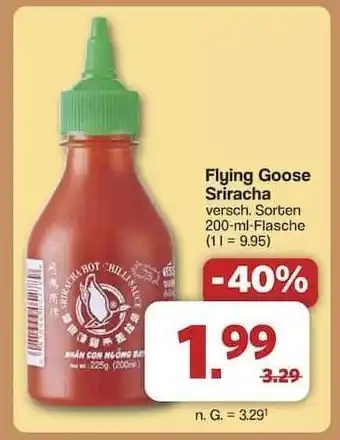 Famila Nord Ost Flying Goose Sriracha Angebot