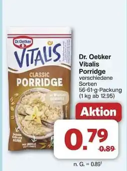 Famila Nord Ost Dr. Oetker Vitalis Porridge Angebot