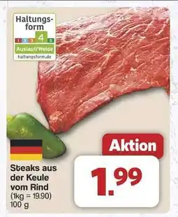 Famila Nord Ost Steaks aus der Keule vom Rind Angebot