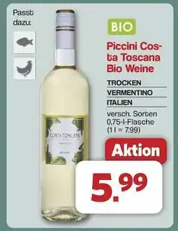 Famila Nord Ost Piccini Costa Toscana Bio Weine Angebot