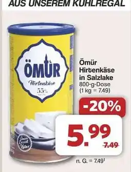 Famila Nord Ost Ömür Hirtenkäse in Salzlake Angebot