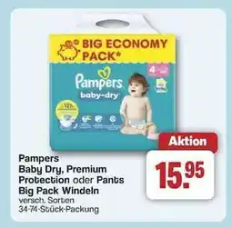 Famila Nord Ost Pampers Baby Dry, Premium Protection oder Pants Big Pack Windeln Angebot