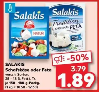 Kaufland SALAKIS Schafskäse oder Feta Angebot