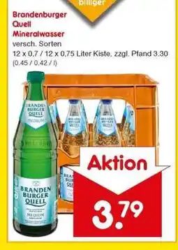 Netto Marken-Discount Brandenburger Quell Mineralwasser Angebot
