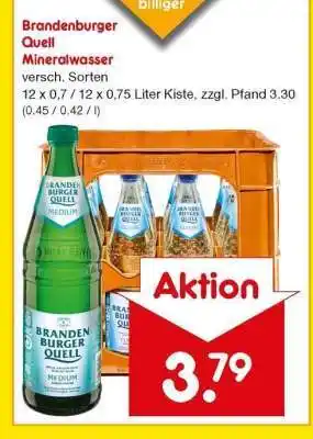Netto Marken-Discount Brandenburger Quell Mineralwasser Angebot