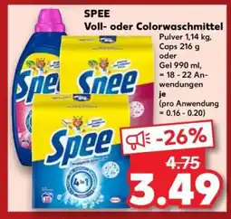 Kaufland SPEE Voll- oder Colorwaschmittel Angebot