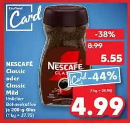 Kaufland NESCAFÉ Classic oder Classic Mild löslicher Bohnenkaffee je 200-g-Glas Angebot