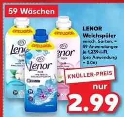 Kaufland Lenor Weichspüler Angebot