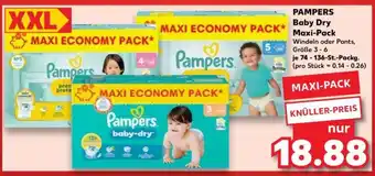 Kaufland Pampers baby-dry Maxi Pack Angebot