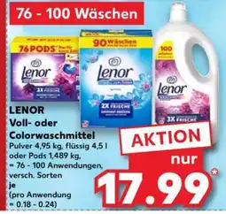 Kaufland LENOR Voll- oder Colorwaschmittel Angebot