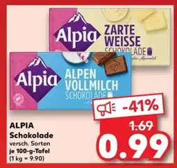 Kaufland Alpia Schokolade Angebot