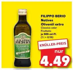Kaufland FILIPPO BERIO Natives Olivenöl extra Angebot