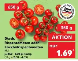 Kaufland Dtsch. Rispentomaten oder Cocktailrispentomaten Angebot