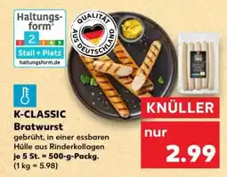 Kaufland K-CLASSIC Bratwurst Angebot
