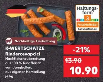Kaufland K-WERTSCHÄTZE Rindercevapcici Angebot