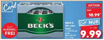 Kaufland BECK'S Pils oder Gold Angebot
