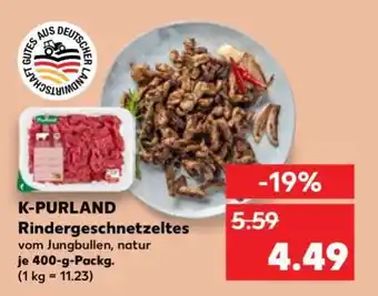 Kaufland K-PURLAND Rindergeschnetzeltes Angebot