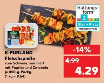 Kaufland K-PURLAND Fleischspieße Angebot