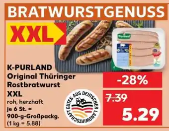 Kaufland K-PURLAND Original Thüringer Rostbratwurst XXL Angebot