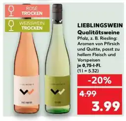 Kaufland LIEBLINGSWEIN Qualitätsweine Angebot
