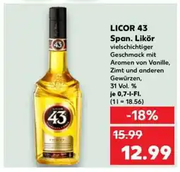 Kaufland LICOR 43 Span. Likör Angebot