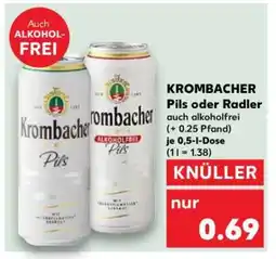 Kaufland Krombacher Pils oder Radler Angebot