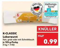 Kaufland K-CLASSIC Leberwurst Angebot