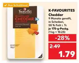 Kaufland K-FAVOURITES Cheddar Angebot