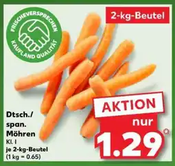 Kaufland Dtsch./span. Möhren Angebot
