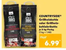 Kaufland COUNTRYSIDE Grillholzkohle oder Grillholzkohlebriketts Angebot