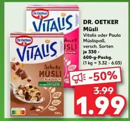 Kaufland DR. OETKER Müsli Angebot