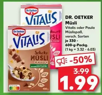 Kaufland DR. OETKER Müsli Angebot