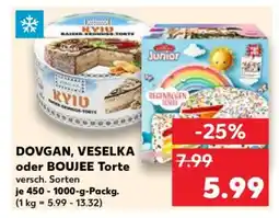 Kaufland DOVGAN, VESELKA oder BOUJEE Torte Angebot