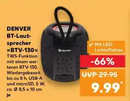 Kaufland DENVER BT-Lautsprecher BTV-130 Angebot