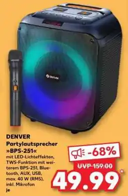 Kaufland DENVER Partylautsprecher BPS-251 Angebot