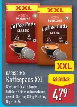 Aldi Nord BARISSIMO Kaffeepads XXL Angebot