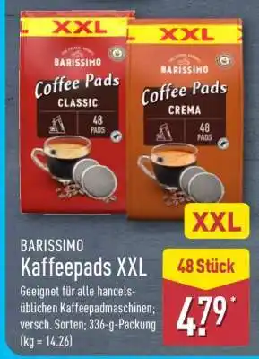 Aldi Nord BARISSIMO Kaffeepads XXL Angebot