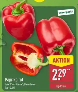 Aldi Nord Paprika rot Angebot