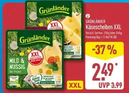 Aldi Nord GRÜNLÄNDER Käsescheiben XXL Angebot