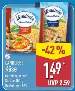 Aldi Nord LANDLIEBE Käse Angebot