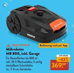 Aldi Süd Mähroboter MB 800, inkl. Garage Angebot